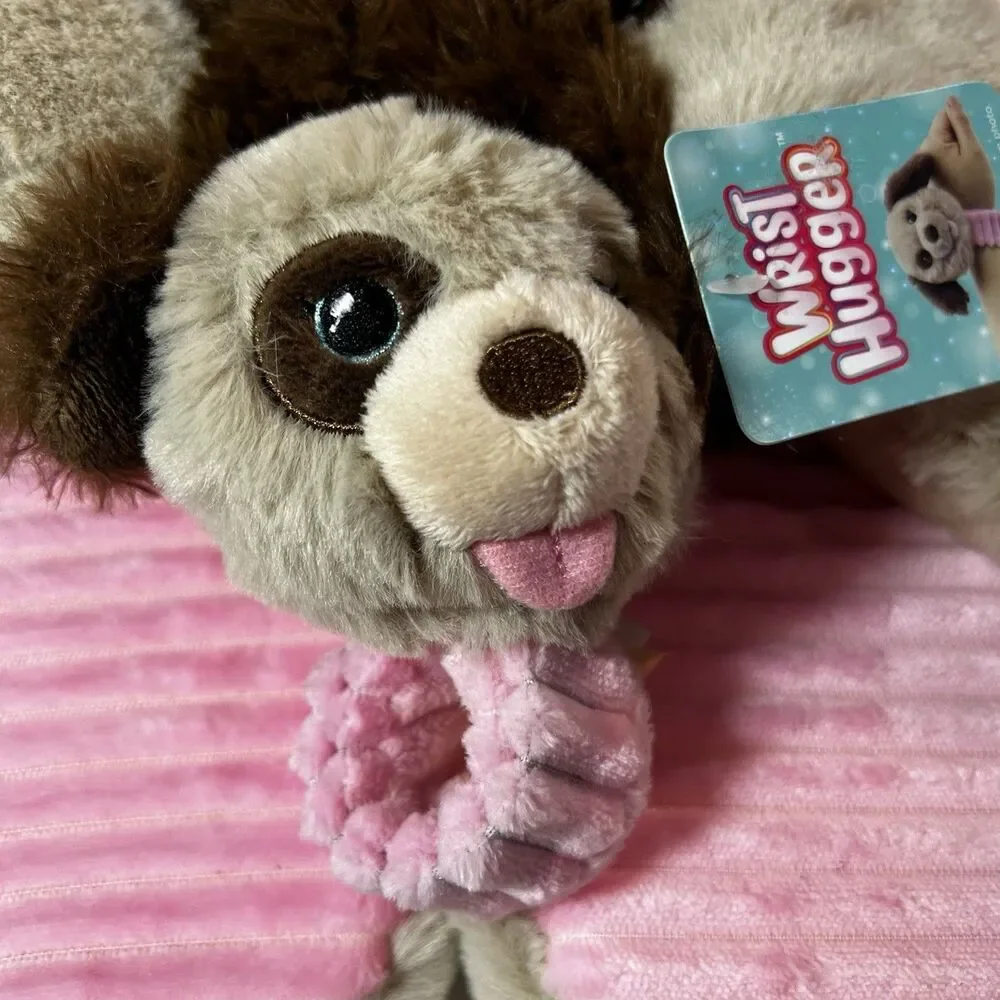 PUPPY DOG Slippers Girls Size 4-5 With Matching Slapping Wrist Hugger NWT